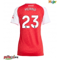 Camiseta Arsenal Mikel Merino #23 Primera Equipación para mujer 2025-26 manga corta